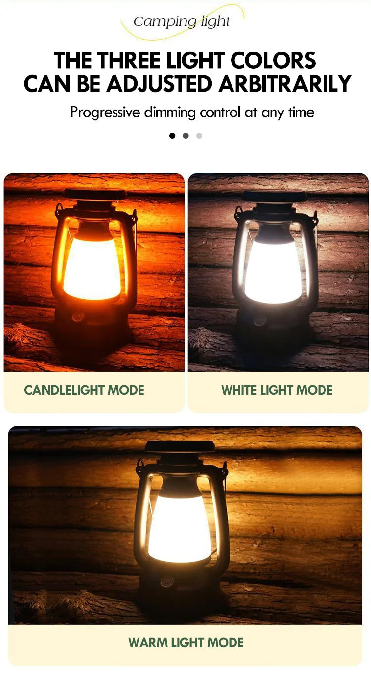Decoración de carga, luz de ambiente, luz de caballo Retro, lámpara Led de escritorio, barra de Camping al aire libre, luz de mesa, linterna, decoración del hogar