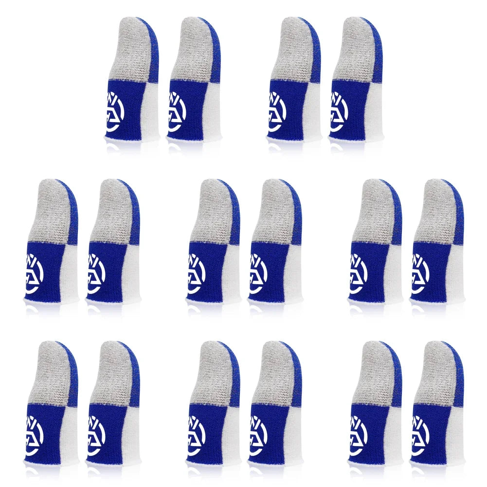 1-20 pares de guantes para el pulgar transpirables con funda para el dedo para móvil, a prueba de sudor, antideslizantes, controlador de pantalla táctil, cubierta para el dedo para juego PUBG