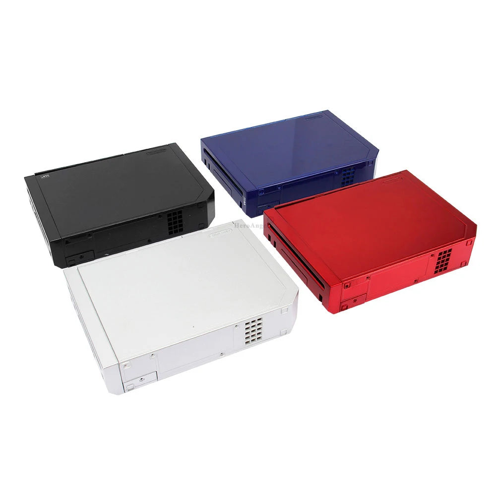 Con cubierta de embalaje al por menor, juego completo de piezas de repuesto de carcasa para consola de juegos Wii, estuche de reparación con botones, 11 colores