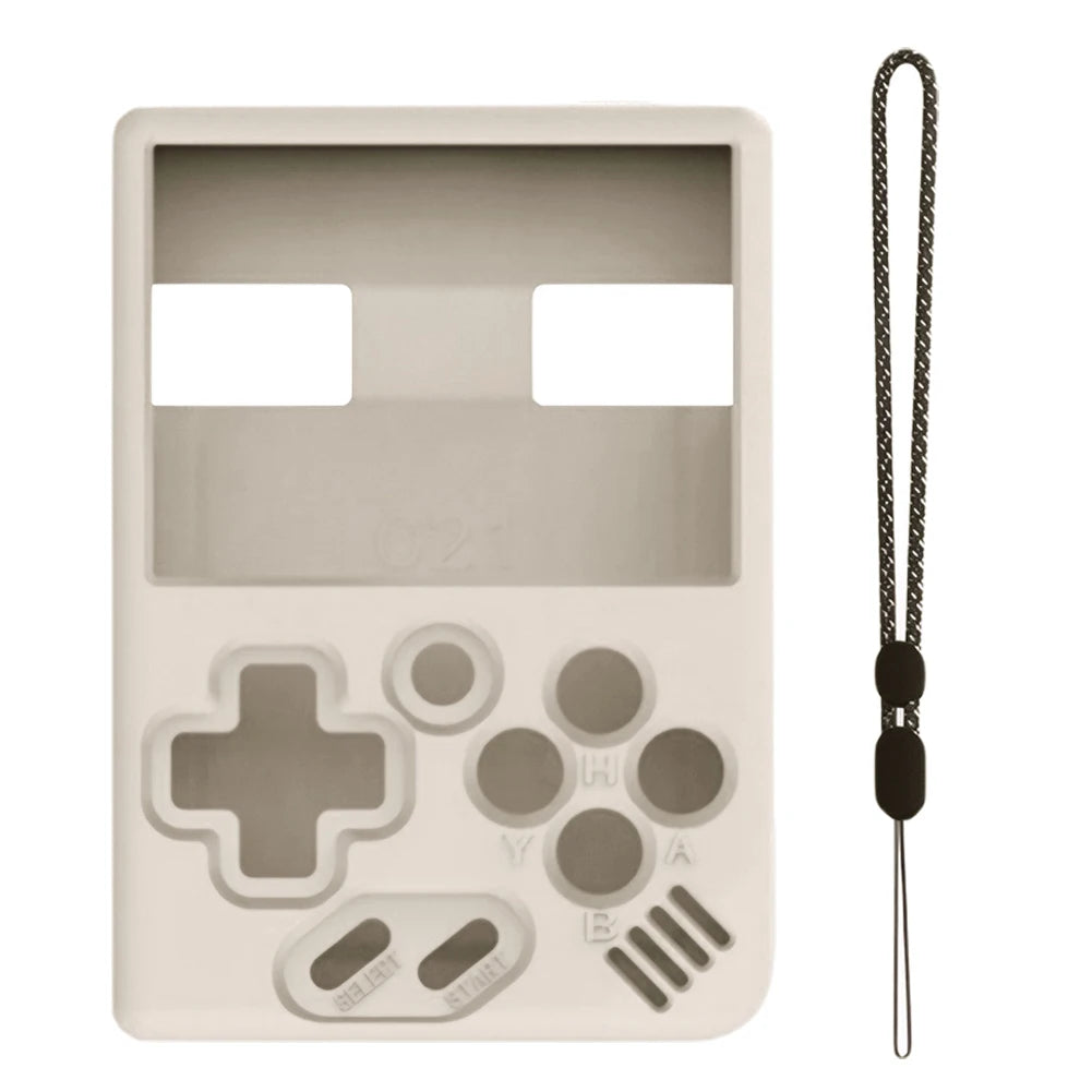 Funda protectora de silicona para consola de juegos MIYOO MINI Plus, funda suave antiarañazos y antideslizante con cordón
