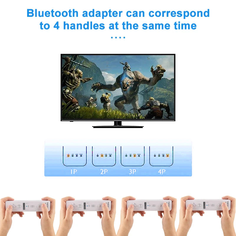 Un par de mandos a distancia con controlador Nunchuck para juegos Wii Control para consola Wii Gamepad inalámbrico con Motion Plus