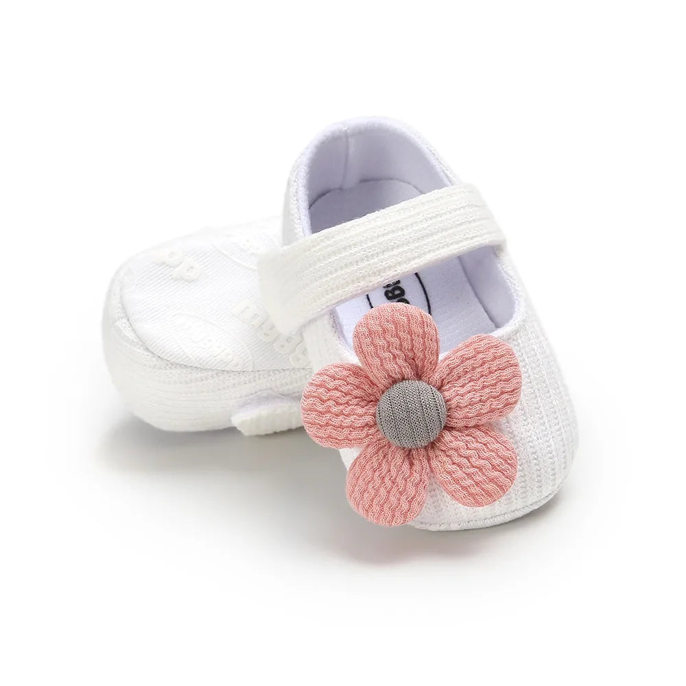 Zapatos de algodón para niñas de 0 a 18M, zapatos Retro de algodón para primavera y otoño para niños pequeños, primeros caminantes de fondo suave