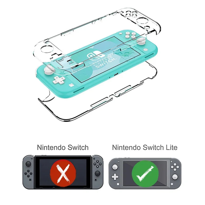 DATA FROG Nintendo Switch Lite consola de juegos cubierta completa funda de cristal accesorios protectores antideslizantes NS