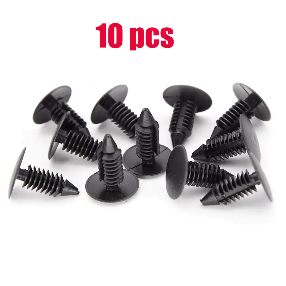 Clips de nailon con agujero de 8mm para guardabarros de coche, retenedor de escudo, remache de plástico para automóvil GM Ford Chrysler