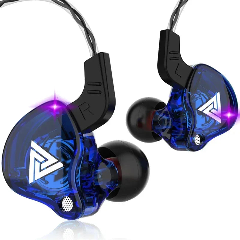 Nuevos auriculares deportivos con micrófono, auriculares con cable de 3,5mm QKZ AK6, auriculares internos para iPhone, auriculares estéreo con micrófono en la oreja para carreras