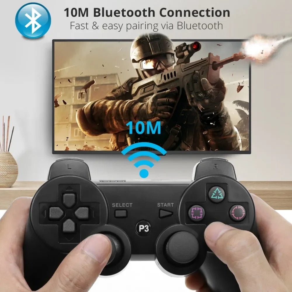 Controlador de PS3, compatible con mando inalámbrico Bluetooth para Play Station 3, consola de mando para PS3, Control para PC/IOS/Andro
