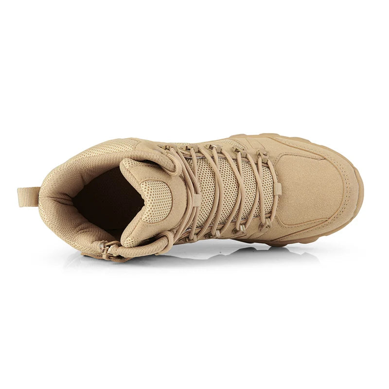 Botas de entrenamiento de combate tácticas mejoradas para hombre, zapatos de senderismo de respuesta rápida antidesgaste para acampar al aire libre, zapatillas de pesca y caza para hombre