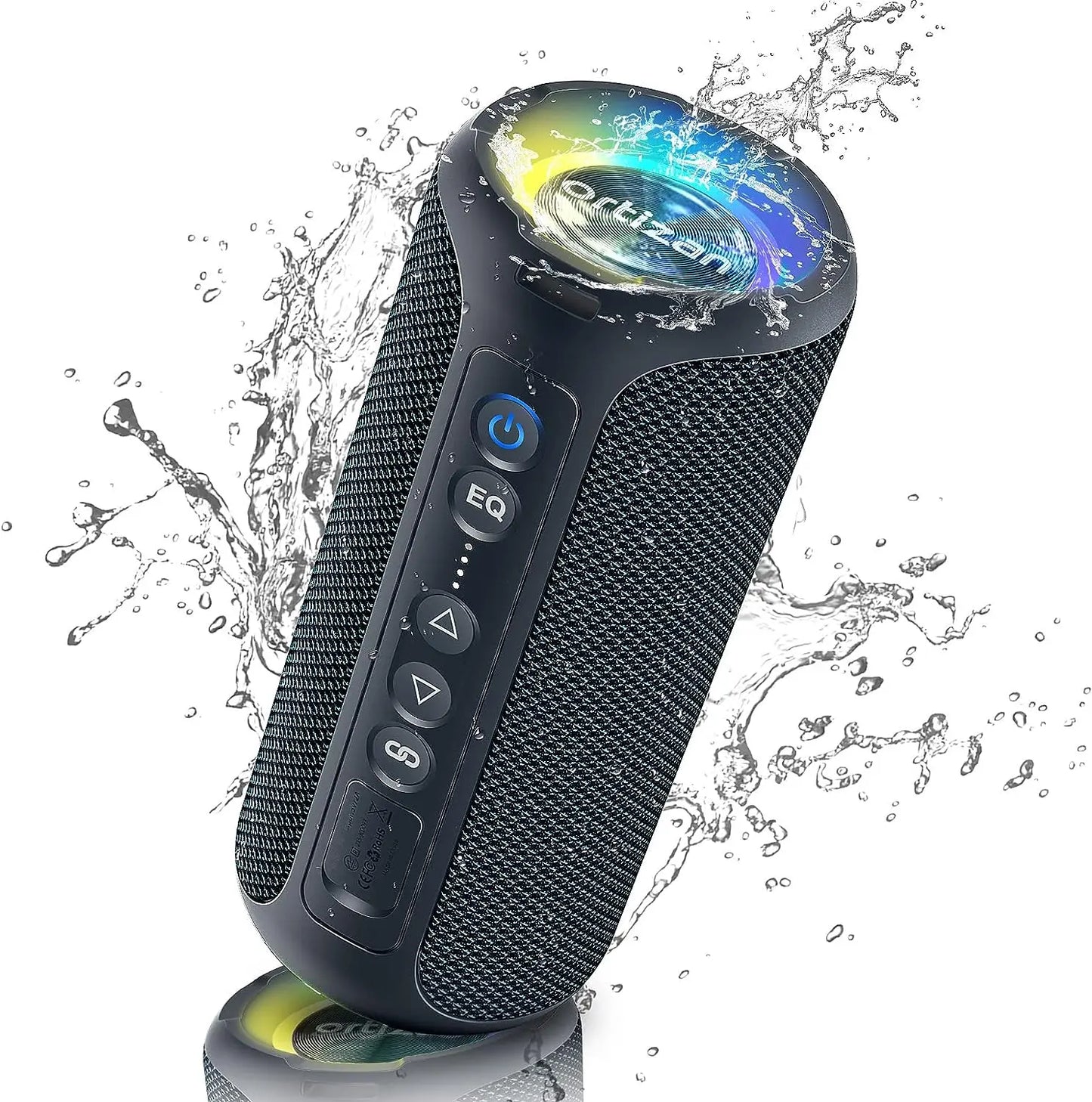 Altavoces Bluetooth Ortizan 40W altavoz inalámbrico portátil para exteriores con graves mejorados 30 horas IP7 altavoz de ducha impermeable Bluetooth 5,3