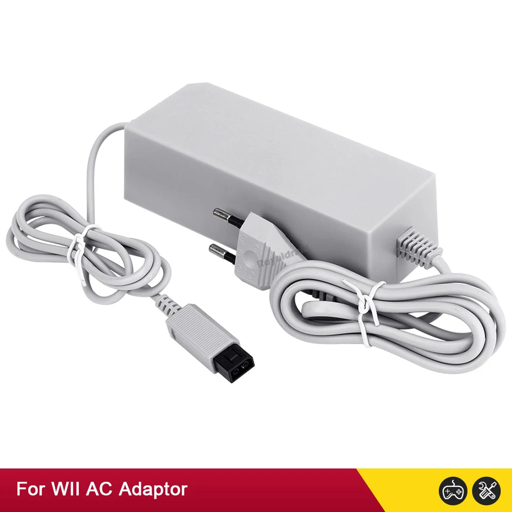 Nuevo adaptador de corriente alterna con enchufe UE EE. UU. para consola Nintendo WII, cargador de Cable de carga 100-240V DC 12V/3.7A, fuente de alimentación para consola Wii