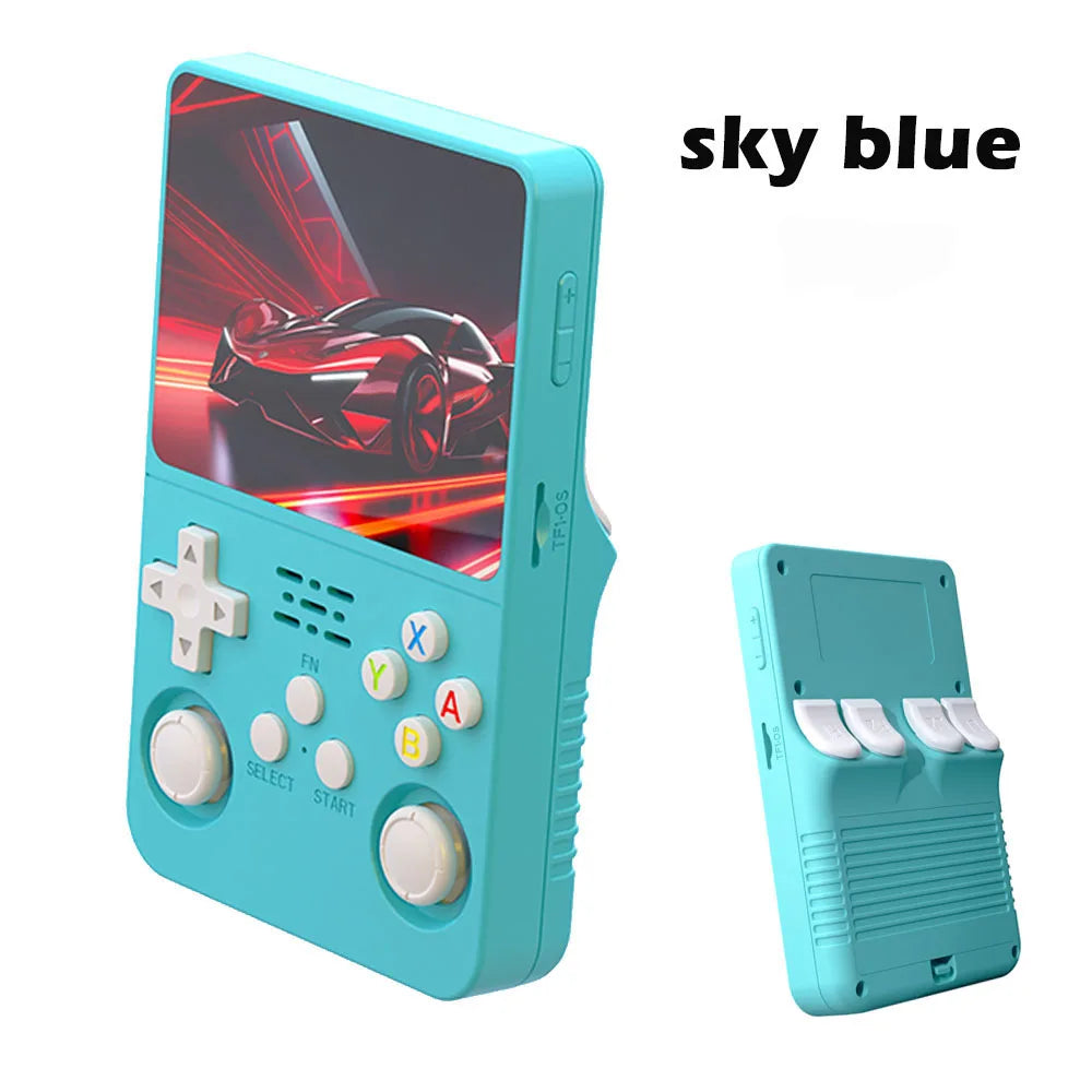 Consola de videojuegos portátil R36S, almacenamiento de pantalla IPS de 3,5 pulgadas, biblioteca de juegos 20000, sistema Arkos Linux, reproductor de bolsillo portátil