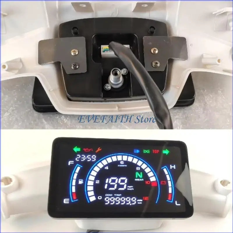 Medidor nivel combustible combustible motor del dasco del odómetro del odómetro del odómetro LCD