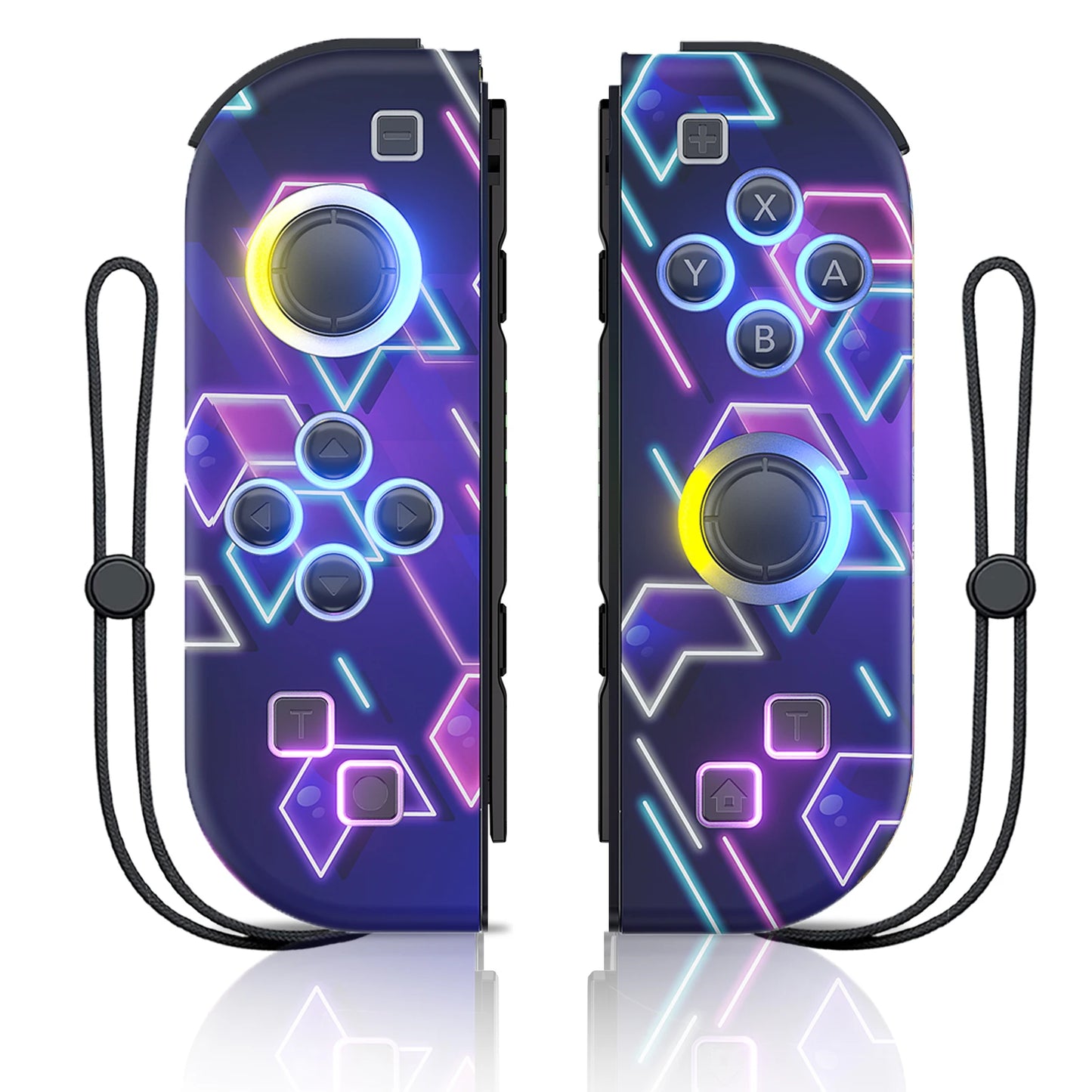 Controlador de mando Joy Pad para Nintendo Switch/Led Lite/Pc Joystick inalámbrico Rgb Grip soporte despertador y función Turbo 6 ejes