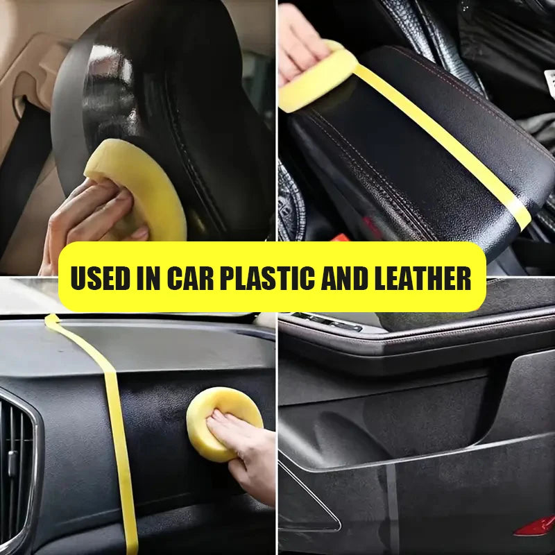 Restaurador de plástico para coche, renovador de plástico brillante de espalda a negro, revestimiento duradero, restauración de cuero, productos de limpieza de pulido automático