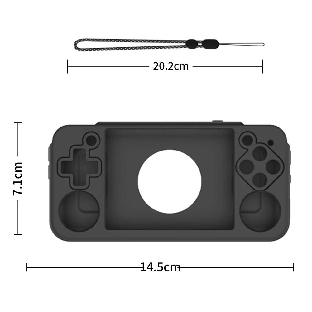 Funda protectora de silicona antiarañazos para consola de juegos de mano Retro, funda suave para Anbernic RG35XX H