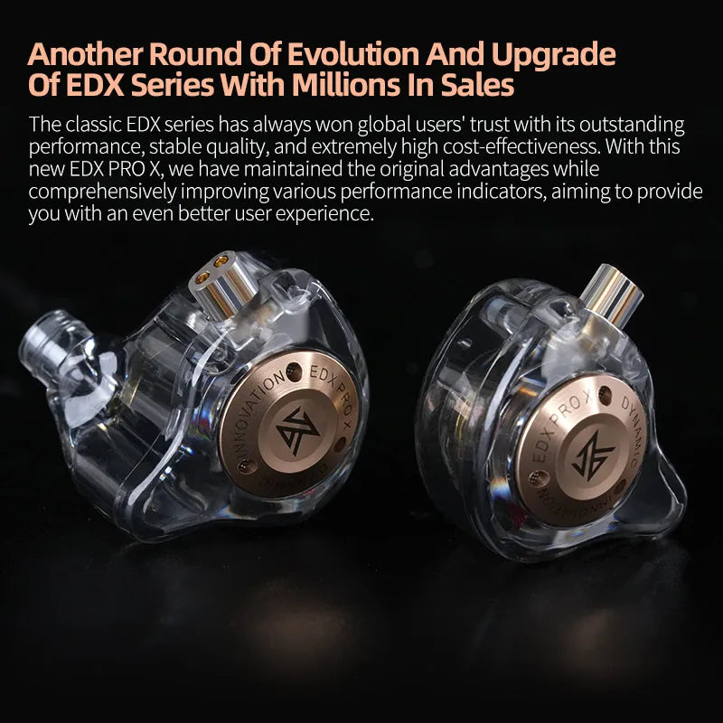 KZ EDX PRO X auriculares intrauditivos dinámicos HIFI Bass Music auriculares deportivos con cancelación de ruido ZSN ZST ZS10 pro x C12 CRA