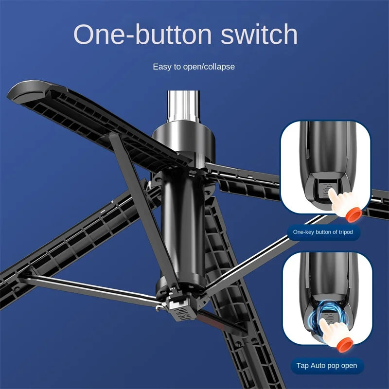 COOL DIER Nuevo trípode para cámara de teléfono inteligente, soporte para trípodes con obturador Bluetooth, soportes inalámbricos para palo de Selfie con soporte para teléfono