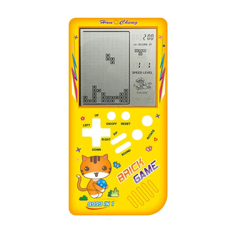 Mini consola portátil Retro para niños, juego nostálgico de bolsillo clásico, máquina de juego de ladrillo, juguetes educativos, juego de rompecabezas