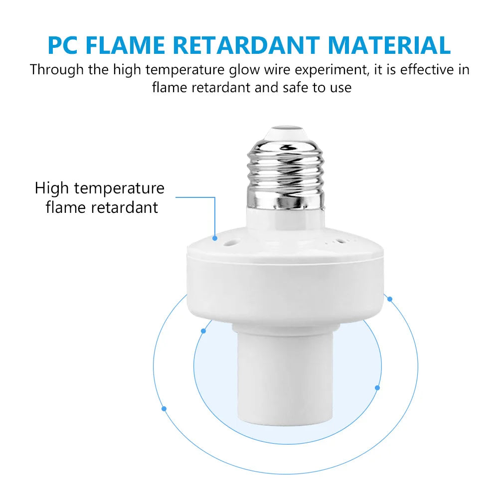 Control remoto inalámbrico E27 portalámparas portalámparas 20M de alcance para bombillas LED portalámparas Kit de interruptor de luz inalámbrico AC180-250V