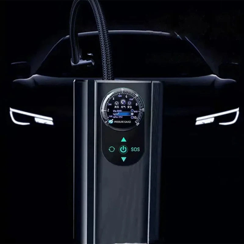 ABUN-Mini bomba de aire para coche, Inflador de neumáticos Digital, bomba de compresor de aire portátil para coche, motocicleta, bicicleta, neumático inflable