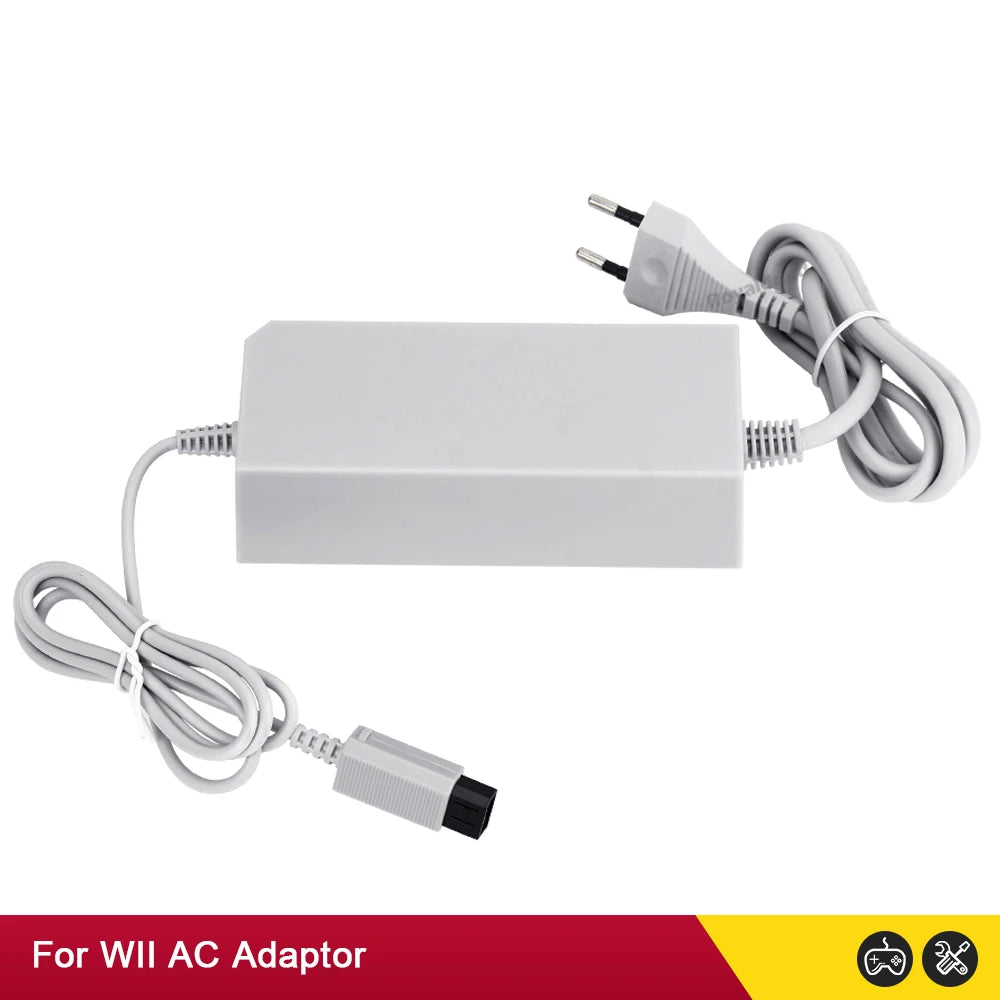 Nuevo adaptador de corriente alterna con enchufe UE EE. UU. para consola Nintendo WII, cargador de Cable de carga 100-240V DC 12V/3.7A, fuente de alimentación para consola Wii