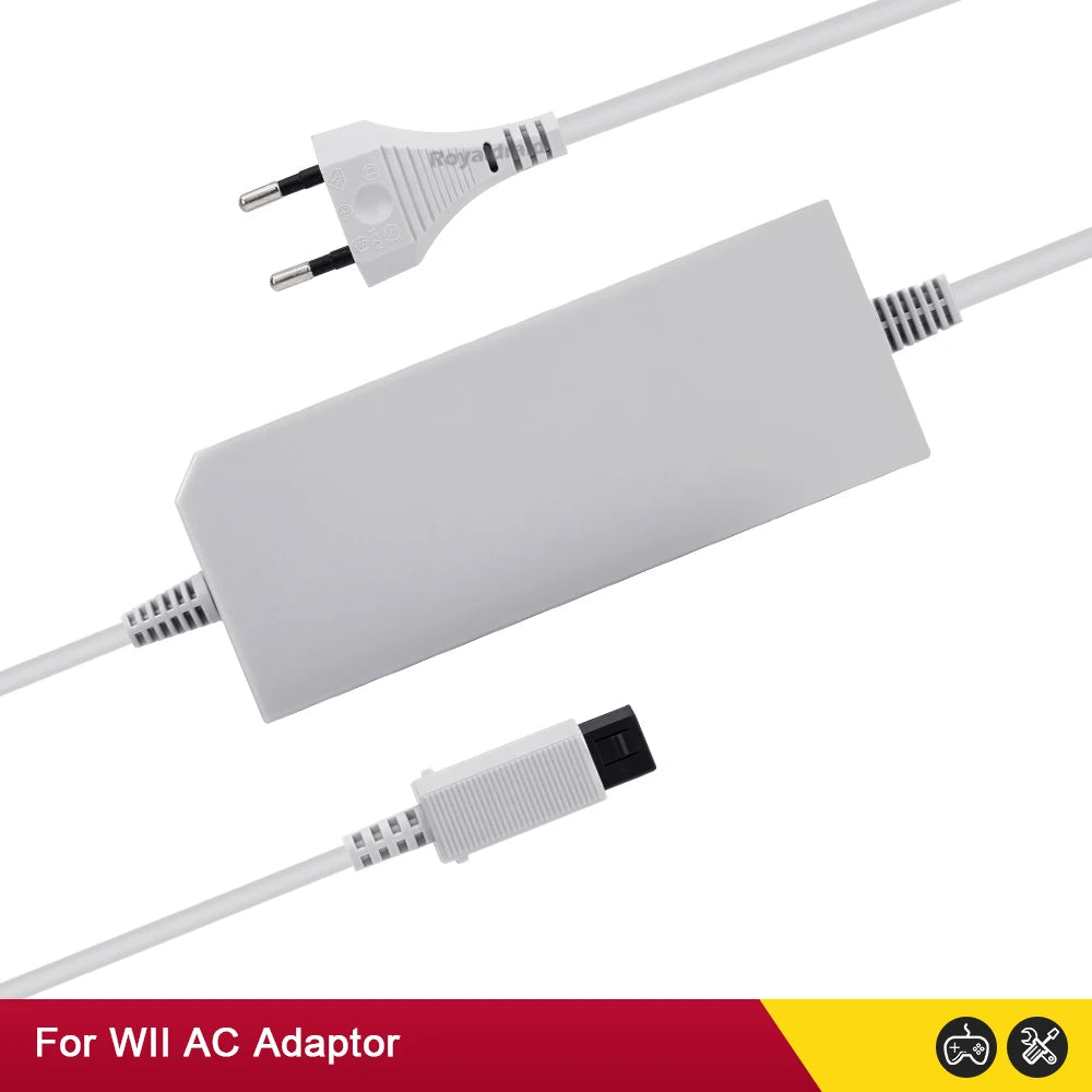 Nuevo adaptador de corriente alterna con enchufe UE EE. UU. para consola Nintendo WII, cargador de Cable de carga 100-240V DC 12V/3.7A, fuente de alimentación para consola Wii