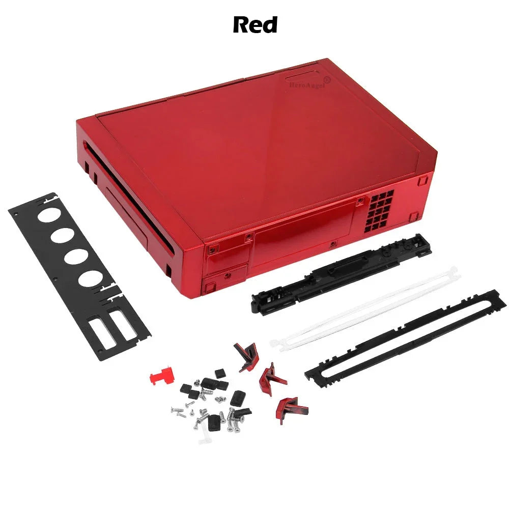 Con cubierta de embalaje al por menor, juego completo de piezas de repuesto de carcasa para consola de juegos Wii, estuche de reparación con botones, 11 colores