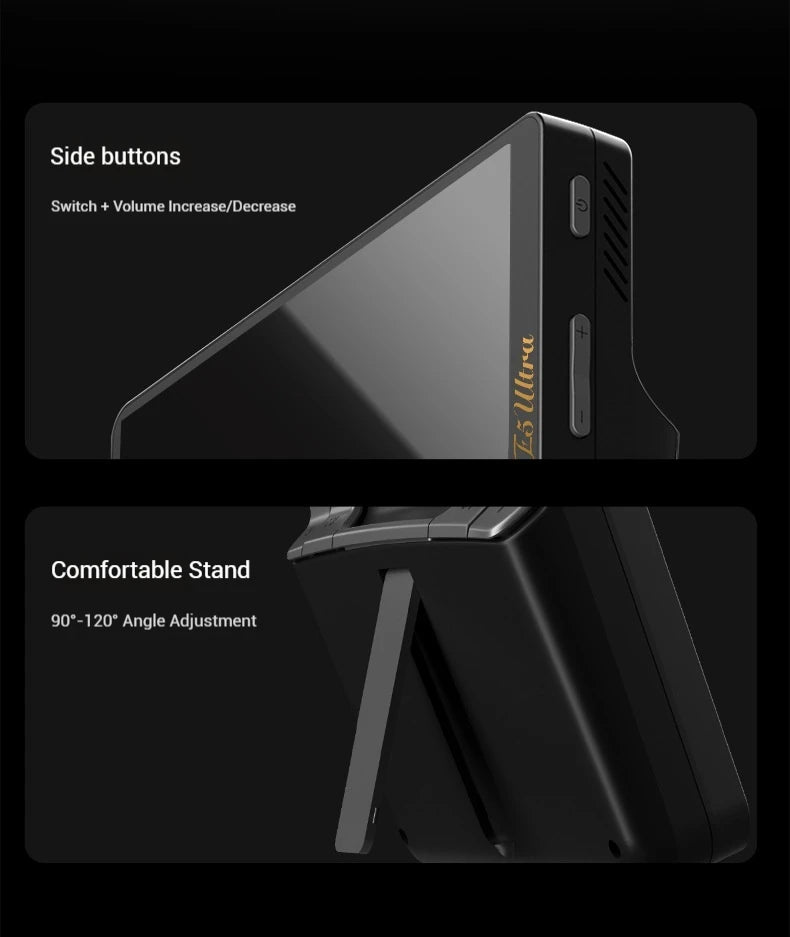 2025 NUEVA consola de juegos GAMEMT E5 Ultra portátil Joystick de efecto Hall 60Hz Pantalla táctil IPS 5000mAh Consolas Android portátiles