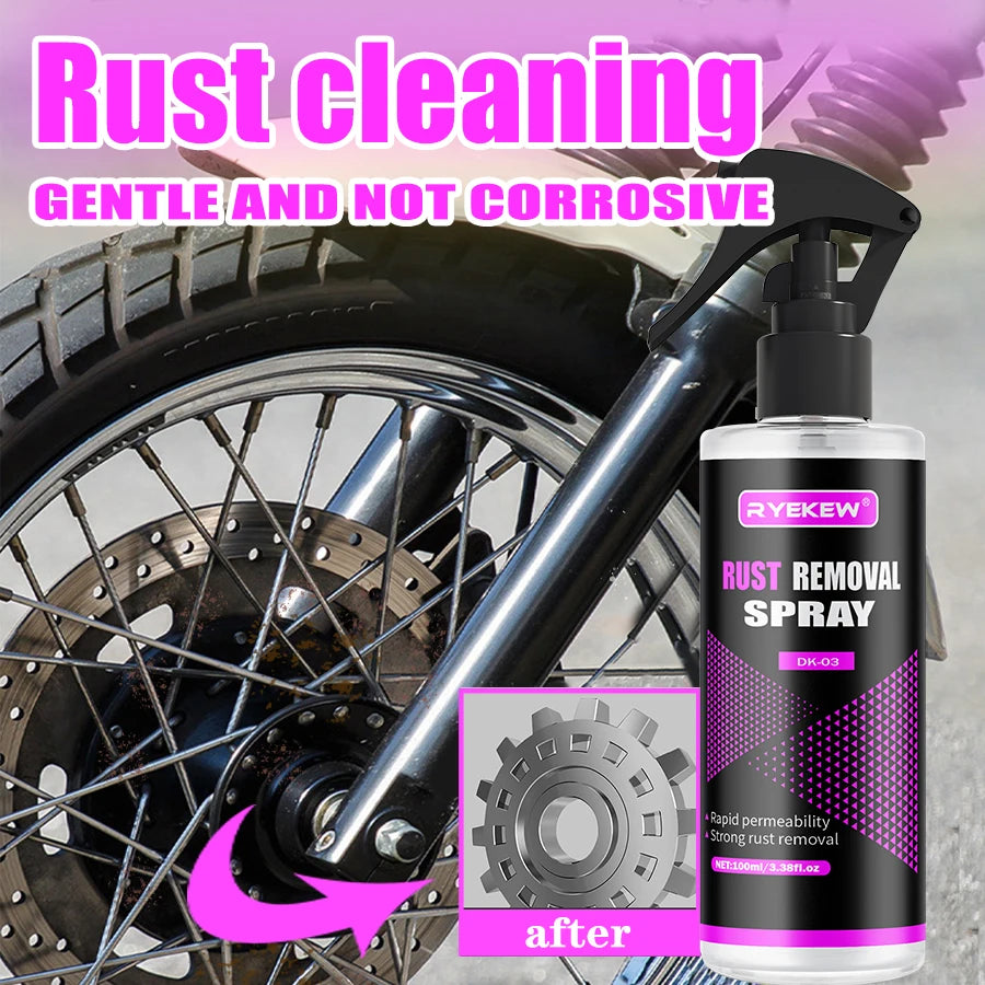 Limpiador de llantas para ruedas de coche, eliminador de óxido multiusos, protección de pintura de freno, polvo de Metal, removedor de polvo de hierro, cuidado del coche, Spray cromado