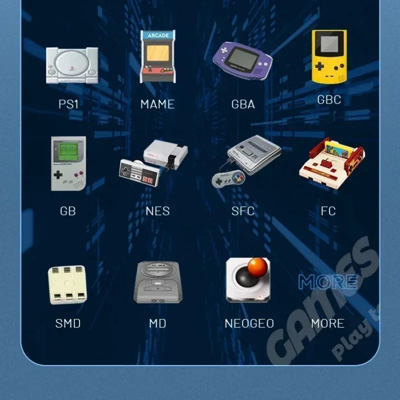 Consola de videojuegos portátil Project X de bolsillo Pantalla IPS de 4,3 pulgadas compatible con PS1 Retro Gaming Altavoz dual Estéreo