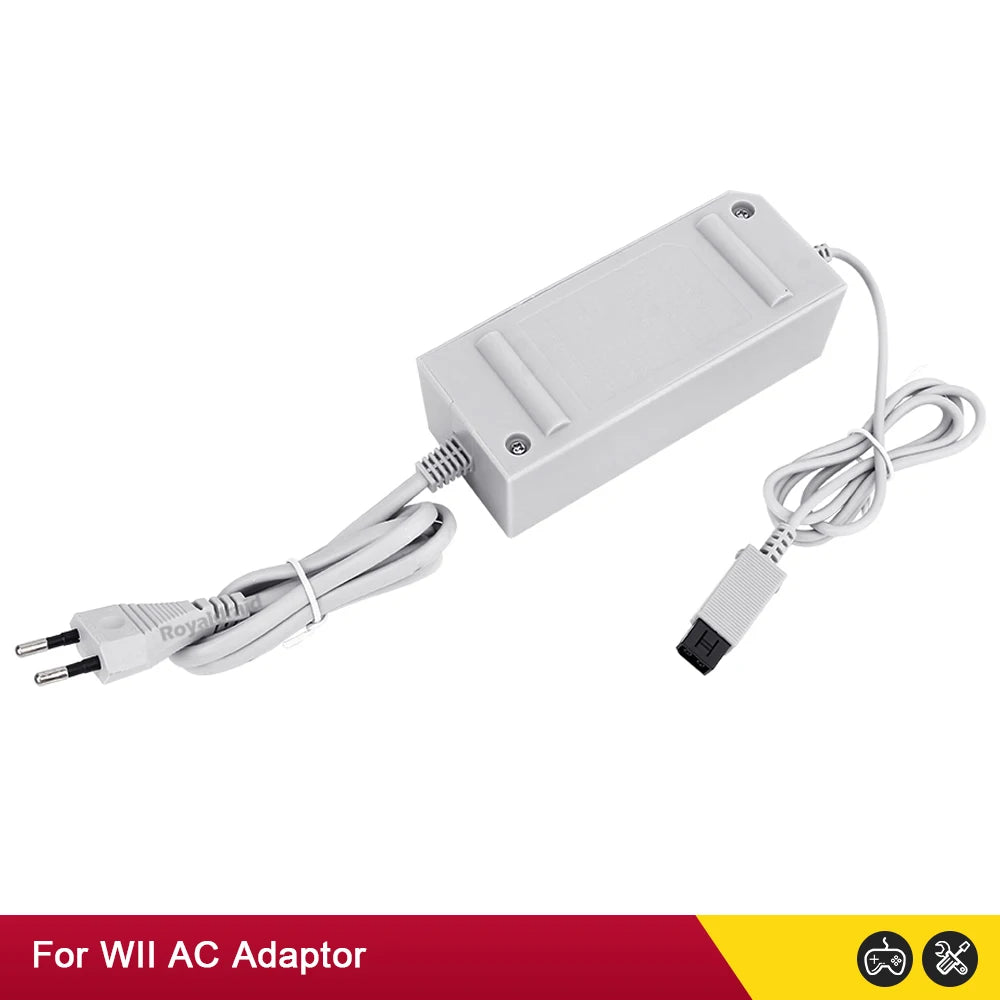 Nuevo adaptador de corriente alterna con enchufe UE EE. UU. para consola Nintendo WII, cargador de Cable de carga 100-240V DC 12V/3.7A, fuente de alimentación para consola Wii