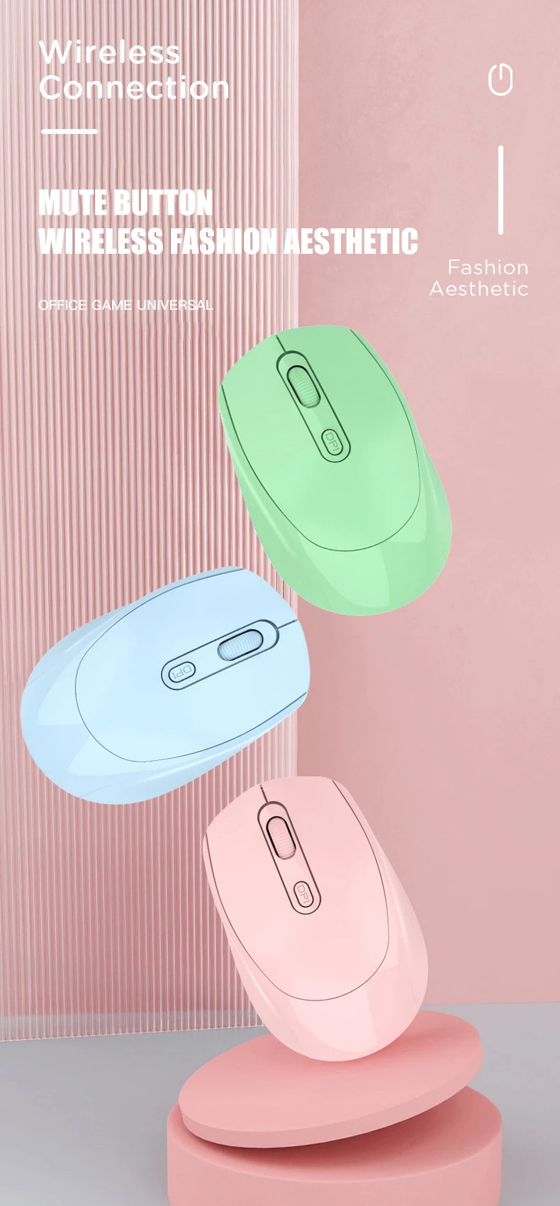Ratón inalámbrico recargable compatible con Bluetooth, ratón óptico de 2,4G con USB RGB de 1600DPI para ordenador, portátil, PC, silencioso