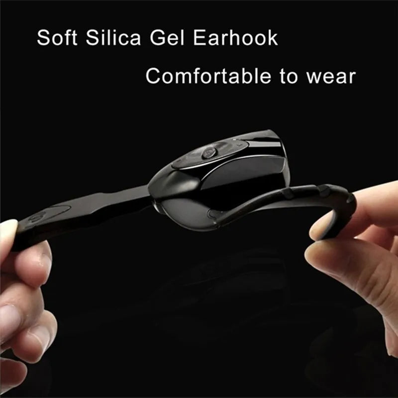 Auriculares inalámbricos para negocios, cascos compatibles con Bluetooth, micrófono, recargable, modo de reposo, conducción de coche, deporte, manos libres