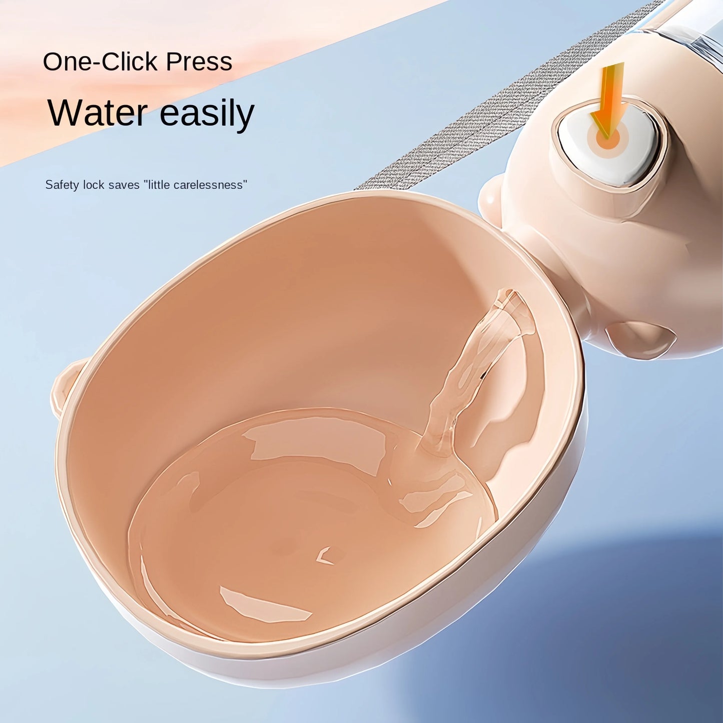 Cuenco de agua portátil para perros, Material portátil de calidad alimentaria, botella de taza de agua para mascotas de viaje para perros y gatos con dispensador de comida, suministros para perros y mascotas