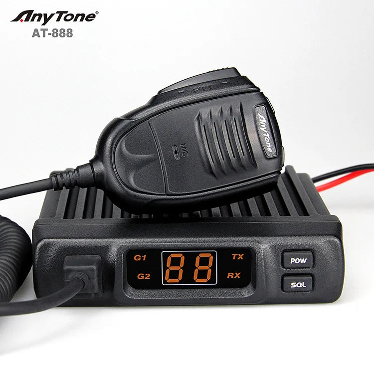 888 Walkie Talkie CB Radio Vehículo Montado Radio Bidireccional Transceptor VHF UHF Radio de Coche