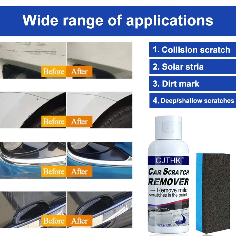 Removedor de arañazos de coche, herramientas de cuidado de pintura, removedor de remolino automático, reparación de arañazos, pulido, compuesto de molienda de carrocería, cera antiarañazos