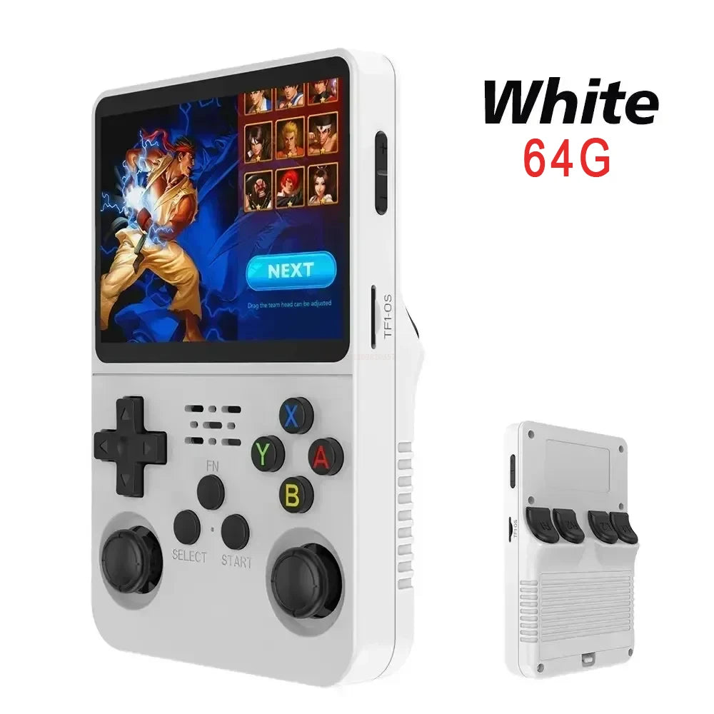 R36s nueva consola de juegos portátil Linux de código abierto pantalla IPS de 3,5 pulgadas reproductor de vídeo portátil de 128GB regalo de Navidad