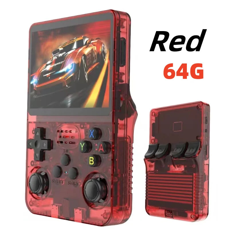 ARKOS R36S consola de videojuegos portátil Retro sistema Linux pantalla IPS de 3,5 pulgadas R35s Pro reproductor de vídeo portátil de bolsillo juegos de 64GB
