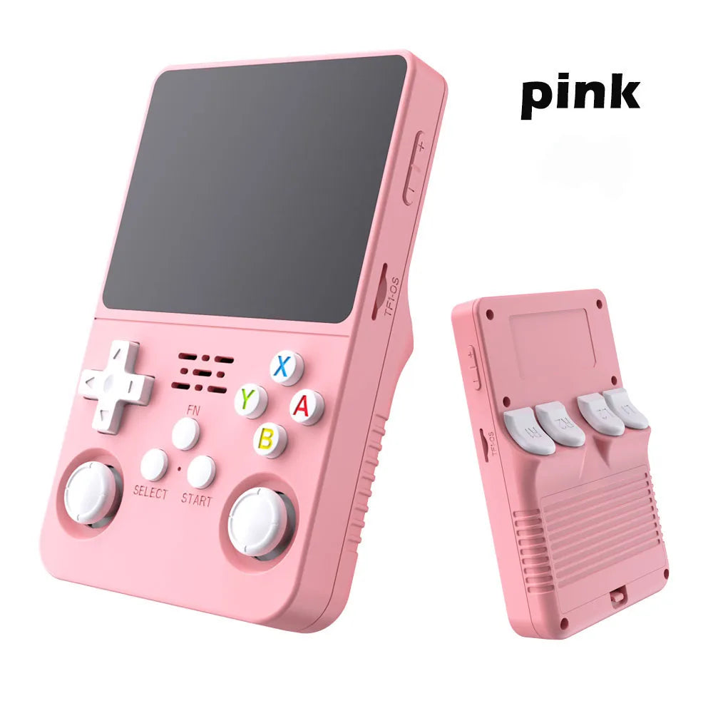 Consola de videojuegos portátil R36S, almacenamiento de pantalla IPS de 3,5 pulgadas, biblioteca de juegos 20000, sistema Arkos Linux, reproductor de bolsillo portátil