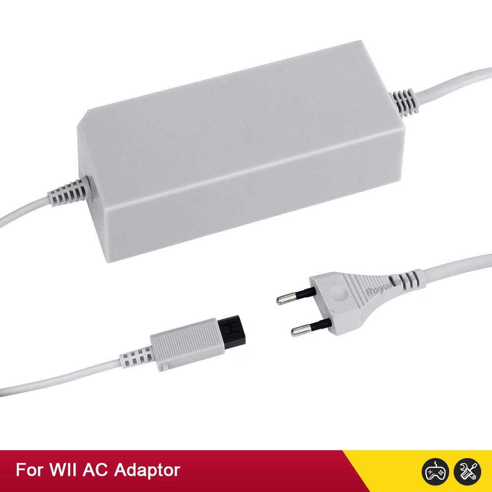 Nuevo adaptador de corriente alterna con enchufe UE EE. UU. para consola Nintendo WII, cargador de Cable de carga 100-240V DC 12V/3.7A, fuente de alimentación para consola Wii