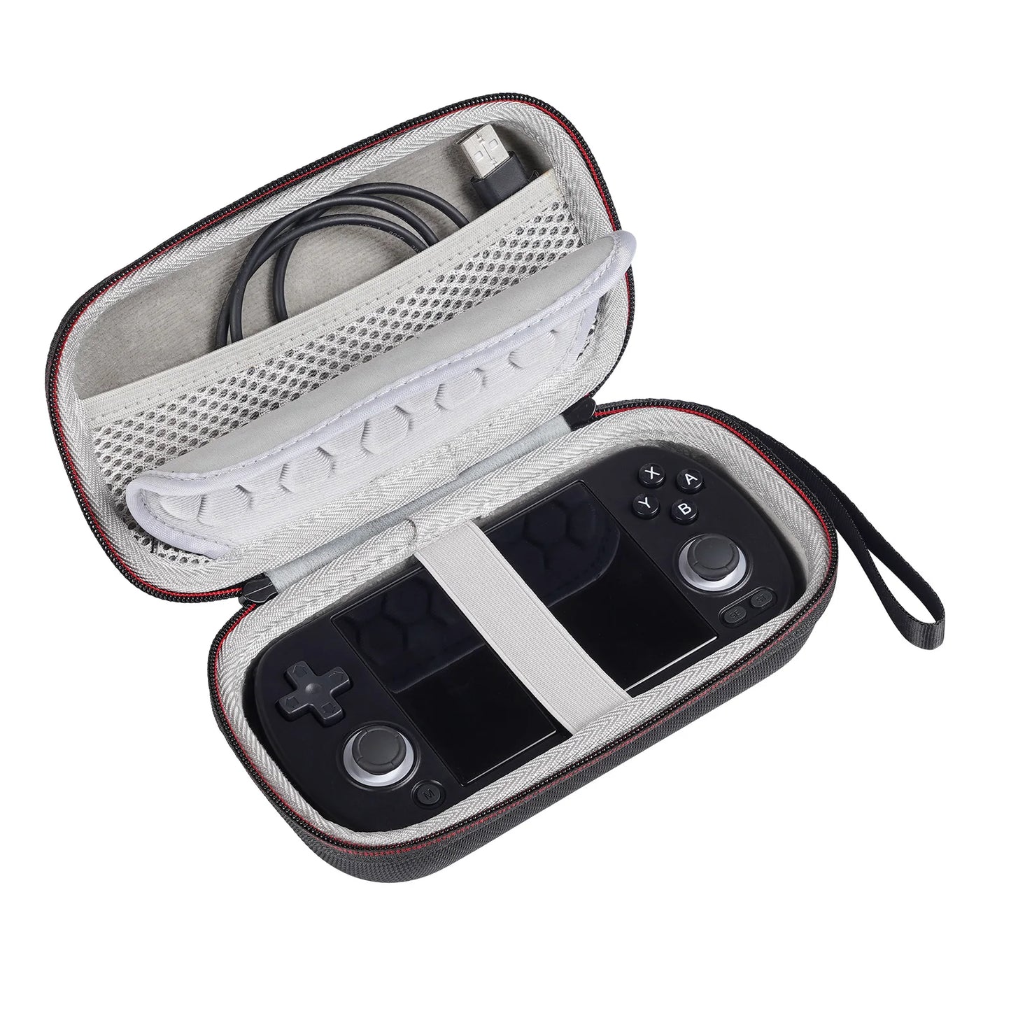 Estuche de viaje de almacenamiento de transporte duro, bolsa de repuesto para consola de juegos portátil Retro Anbernic RG40XX H, solo estuche