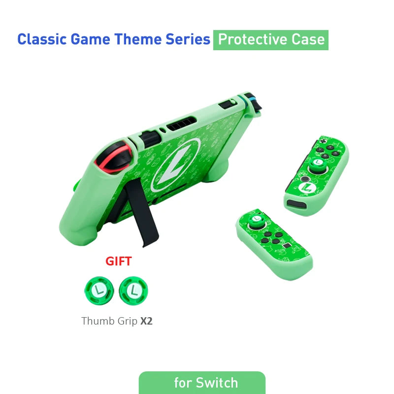 Para NS Switch Shell estuche rígido estilo "M" y "L" carcasa protectora cubierta fina piel NS Switch OLED accesorios de juego