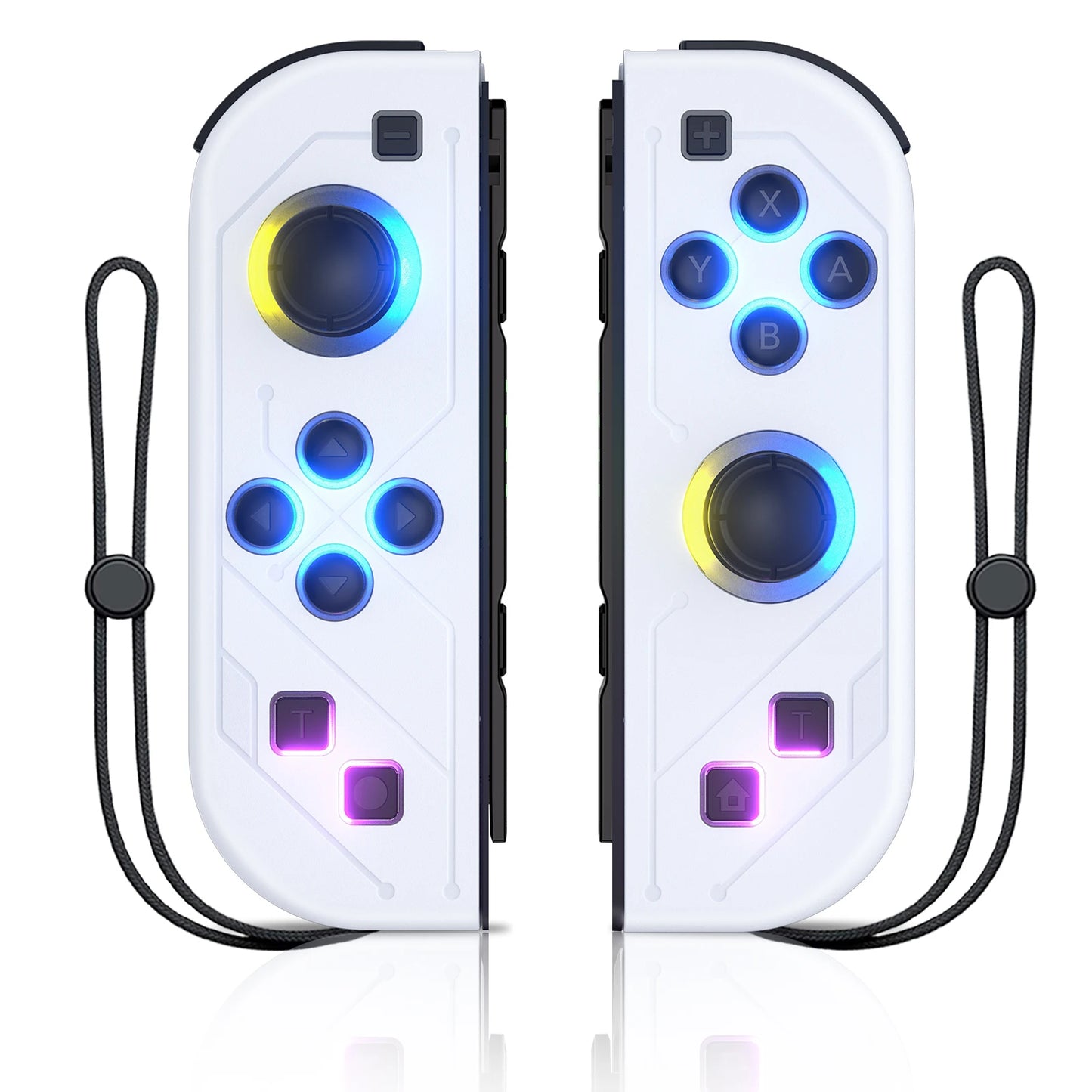 Controlador de mando Joy Pad para Nintendo Switch/Led Lite/Pc Joystick inalámbrico Rgb Grip soporte despertador y función Turbo 6 ejes