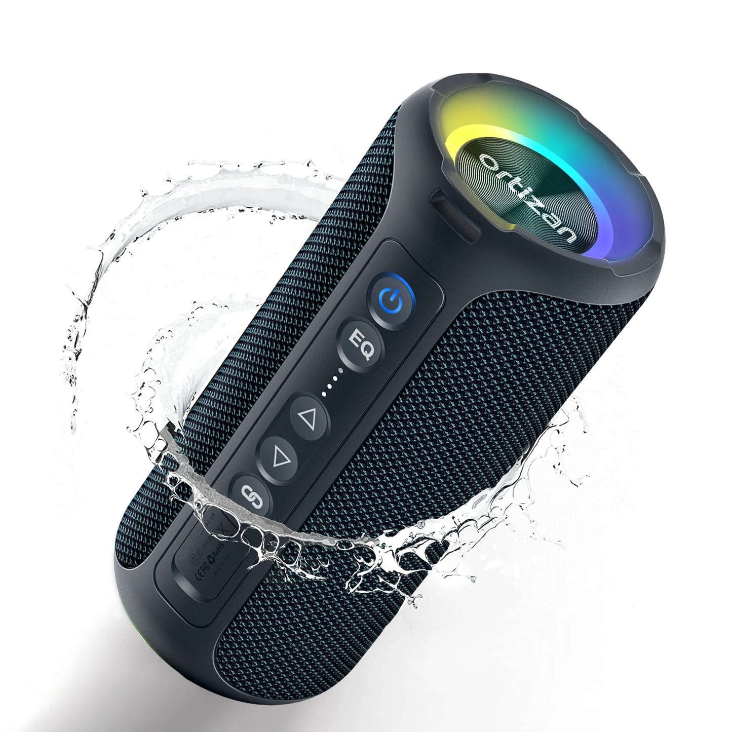Altavoces Bluetooth Ortizan 40W altavoz inalámbrico portátil para exteriores con graves mejorados 30 horas IP7 altavoz de ducha impermeable Bluetooth 5,3