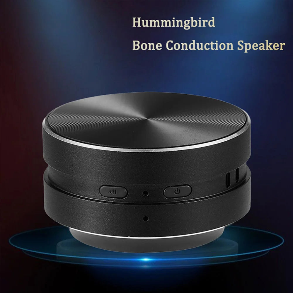 2025 nuevo altavoz de conducción ósea Compatible con Bluetooth TWS sonido estéreo inalámbrico altavoz de colibrí con Radio FM Dropshipping