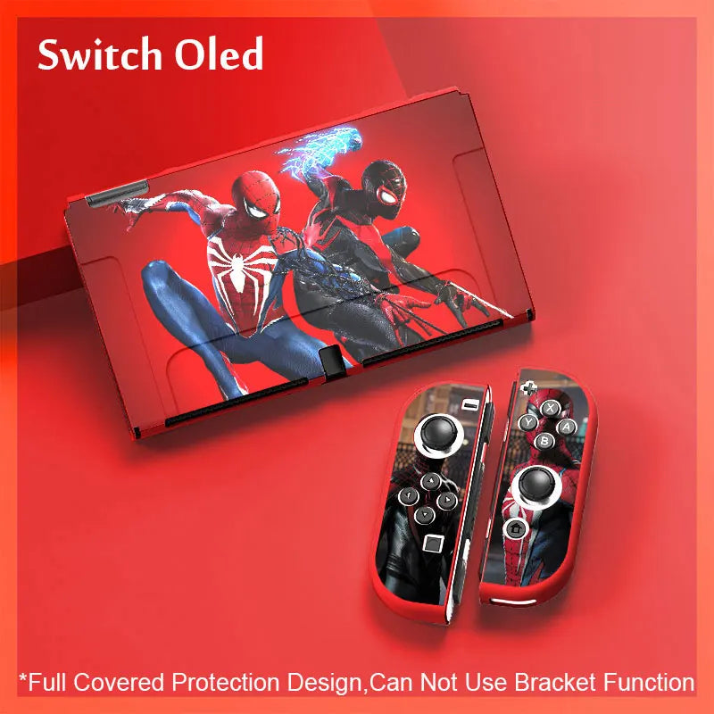 Funda Cool Spider para Nintendo Switch Oled, consola de juegos Joy Con, carcasa protectora de silicona TPU suave, accesorios