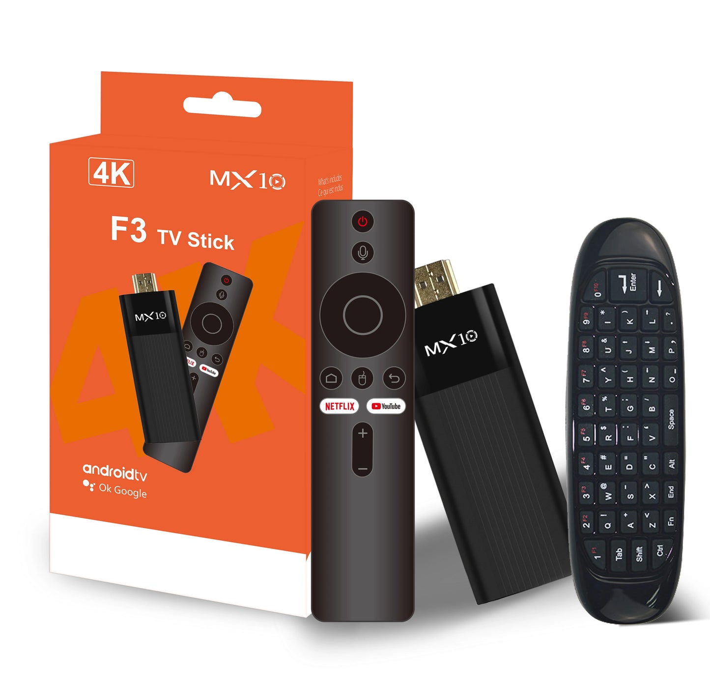 Directamente de fábrica MX10-F3 TV Stick 4K Android 11 Allwinner H313 2.4G y 5G Wifi 2GB 16GB tv box fire tv stick 4k