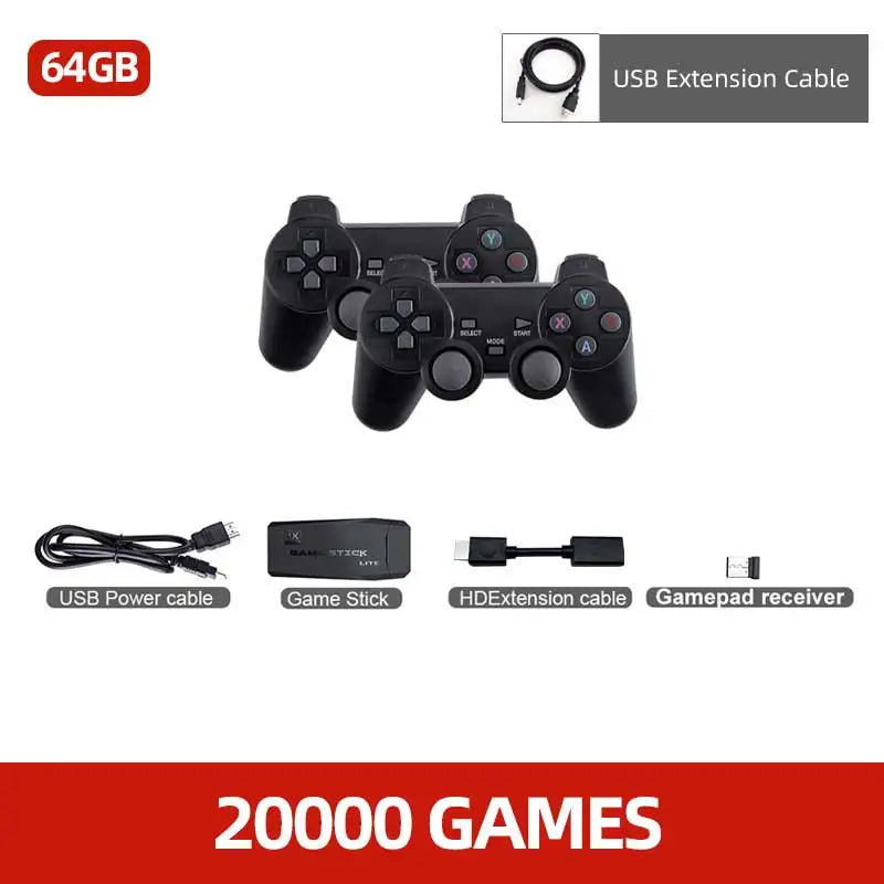 VILCORN M8 Game Stick 4K consola de videojuegos Arcade para MAME PS1 9 emulador con doble Arcade Joysitck 41000 juegos máquina Retro