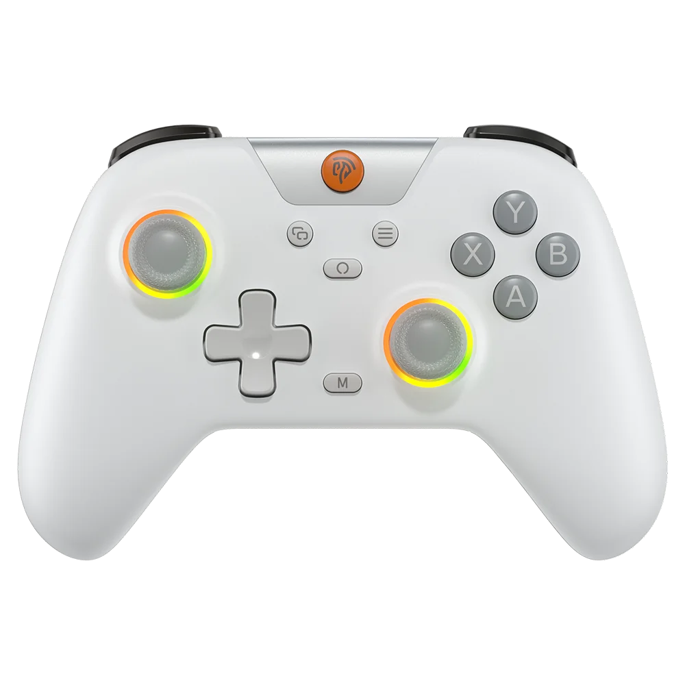 EasySMX X05 Gamepad inalámbrico Controlador de juegos Bluetooth Compatible con PC/teléfono/interruptor/Gamer de vapor, luz RGB, efecto Hall