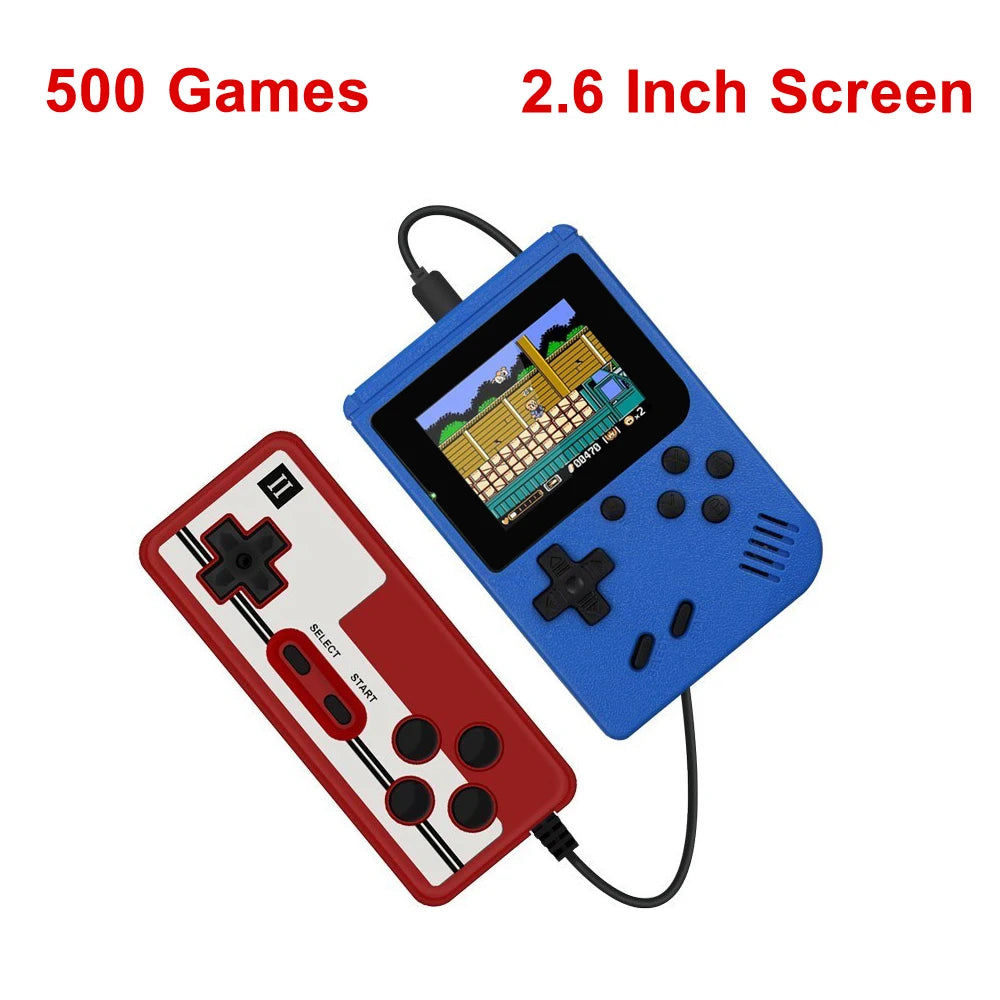 Mini consola de videojuegos Retro portátil, reproductor de juegos portátil de 8 bits, 500 juegos integrados, salida AV, consola de juegos, videojuego Gameboy
