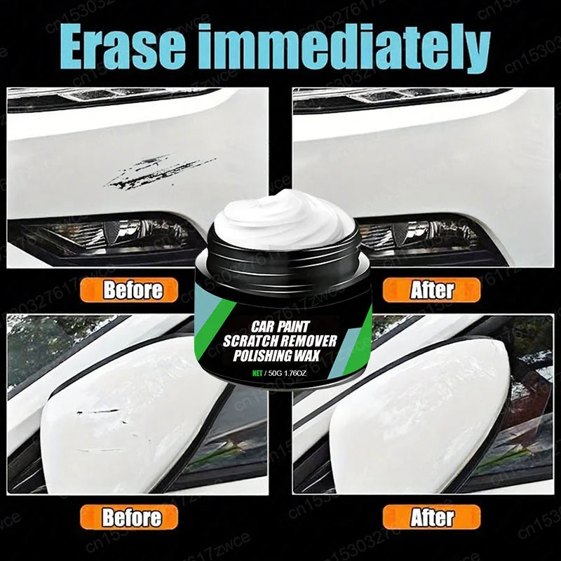 Removedor de arañazos de coche, herramientas de cuidado de pintura, removedor de remolino automático, reparación de arañazos, pulido, compuesto de molienda de carrocería, cera antiarañazos
